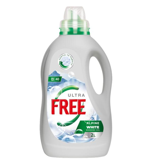 Free Alpine Freshness гель д/прання 2л White з ароматом свіжості